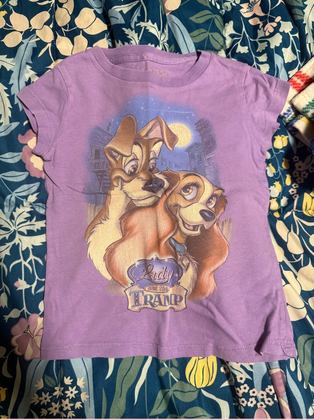 Disney Purple Lady and the Tramp Graphic Tee